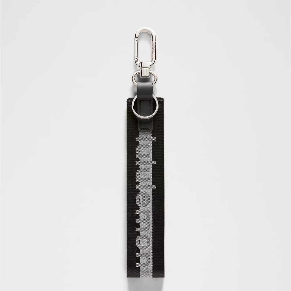 Lululemon Never Lost Keychain Reflective- Black/White